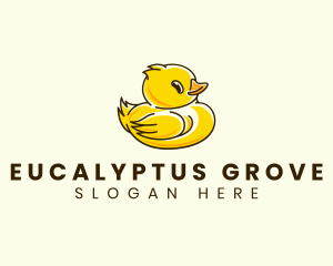 Cute Duck Chick logo design