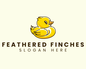 Cute Duck Chick logo design