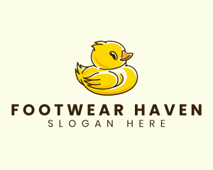 Cute Duck Chick logo design