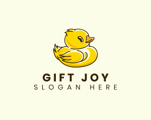 Cute Duck Chick logo design