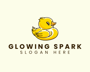 Cute Duck Chick logo design