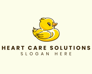 Cute Duck Chick logo design