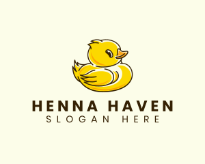 Cute Duck Chick logo design