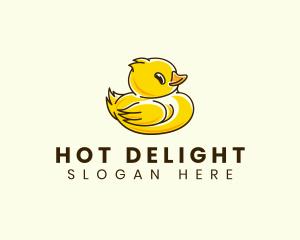 Cute Duck Chick logo design