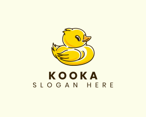 Cute Duck Chick logo design