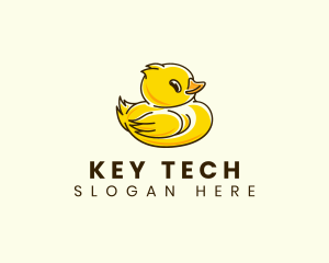 Cute Duck Chick logo design