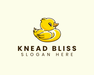 Cute Duck Chick logo design