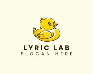 Cute Duck Chick logo design