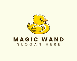 Cute Duck Chick logo design