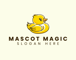 Cute Duck Chick logo design