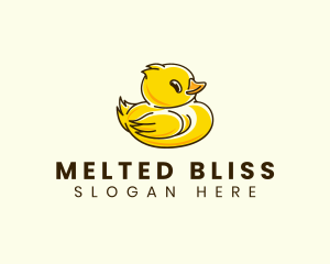 Cute Duck Chick logo design