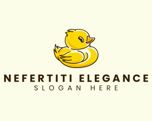 Cute Duck Chick logo design