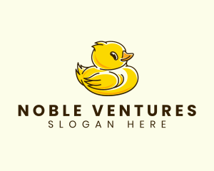 Cute Duck Chick logo design