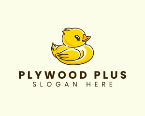 Cute Duck Chick logo design