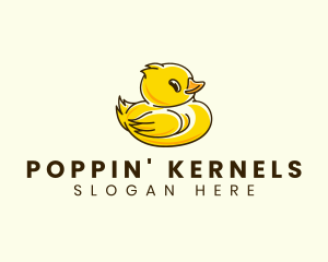 Cute Duck Chick logo design