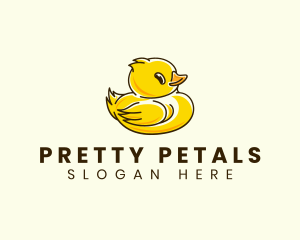 Cute Duck Chick logo design