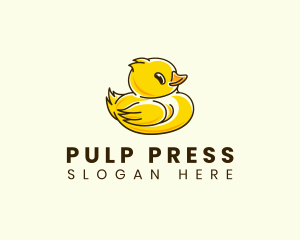 Cute Duck Chick logo design