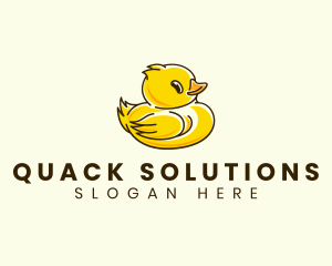 Duck - Cute Duck Chick logo design
