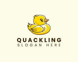 Duckling - Cute Duck Chick logo design