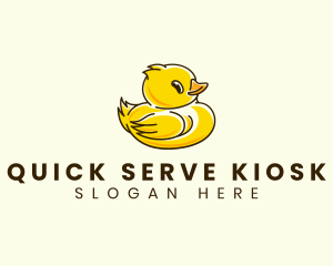 Cute Duck Chick logo design