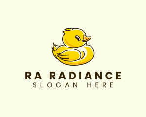 Cute Duck Chick logo design