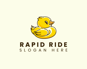 Cute Duck Chick logo design