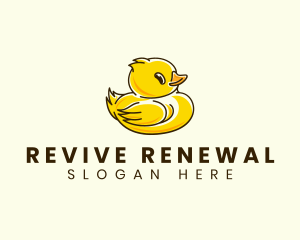 Cute Duck Chick logo design