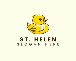 Cute Duck Chick logo design