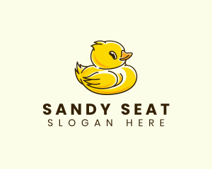 Cute Duck Chick logo design