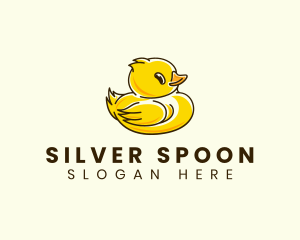 Cute Duck Chick logo design