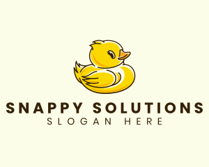 Cute Duck Chick logo design