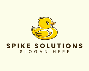 Cute Duck Chick logo design