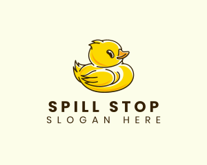 Cute Duck Chick logo design