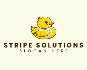 Cute Duck Chick logo design