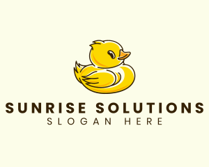 Cute Duck Chick logo design