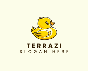 Cute Duck Chick logo design