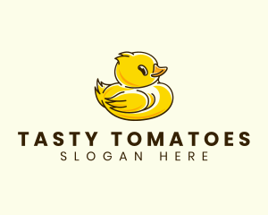 Cute Duck Chick logo design