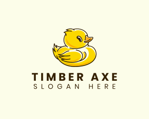 Cute Duck Chick logo design