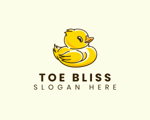 Cute Duck Chick logo design