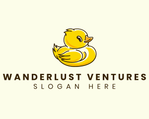 Cute Duck Chick logo design