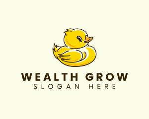 Cute Duck Chick logo design