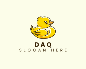 Cartoon - Cute Duck Chick logo design