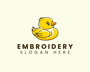 Cute Duck Chick logo design