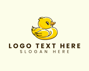 Duckling - Cute Duck Chick logo design