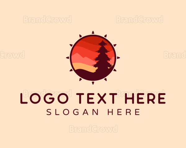 Landscape Pine Camp Outdoor Logo