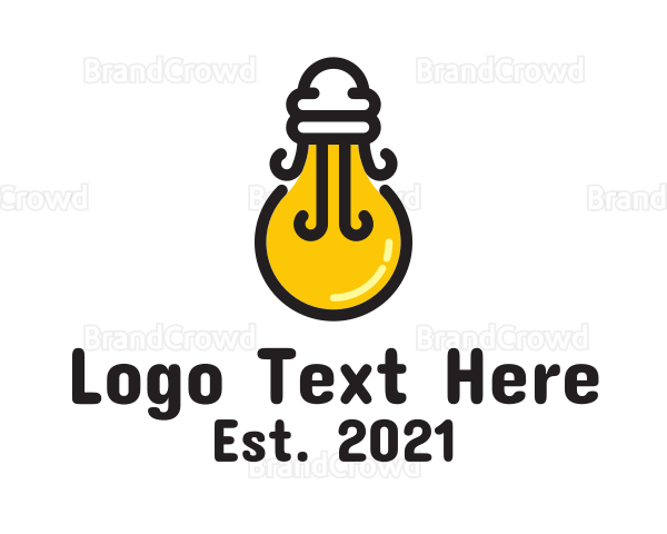 Light Bulb Jellyfish Logo