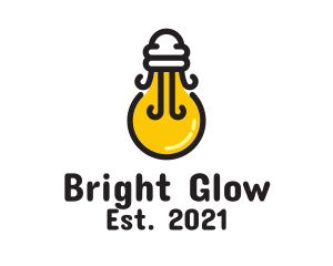 Lighting - Light Bulb Jellyfish logo design
