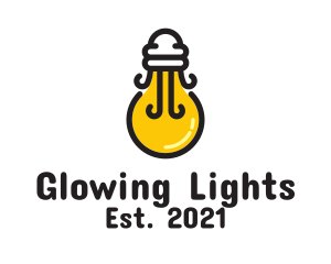 Light Bulb Jellyfish logo design