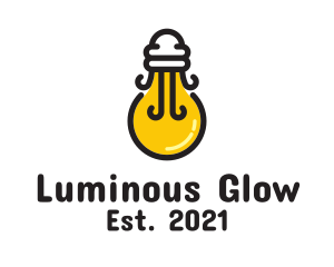 Illumination - Light Bulb Jellyfish logo design