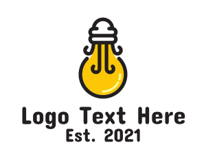 Brainstorming - Light Bulb Jellyfish logo design